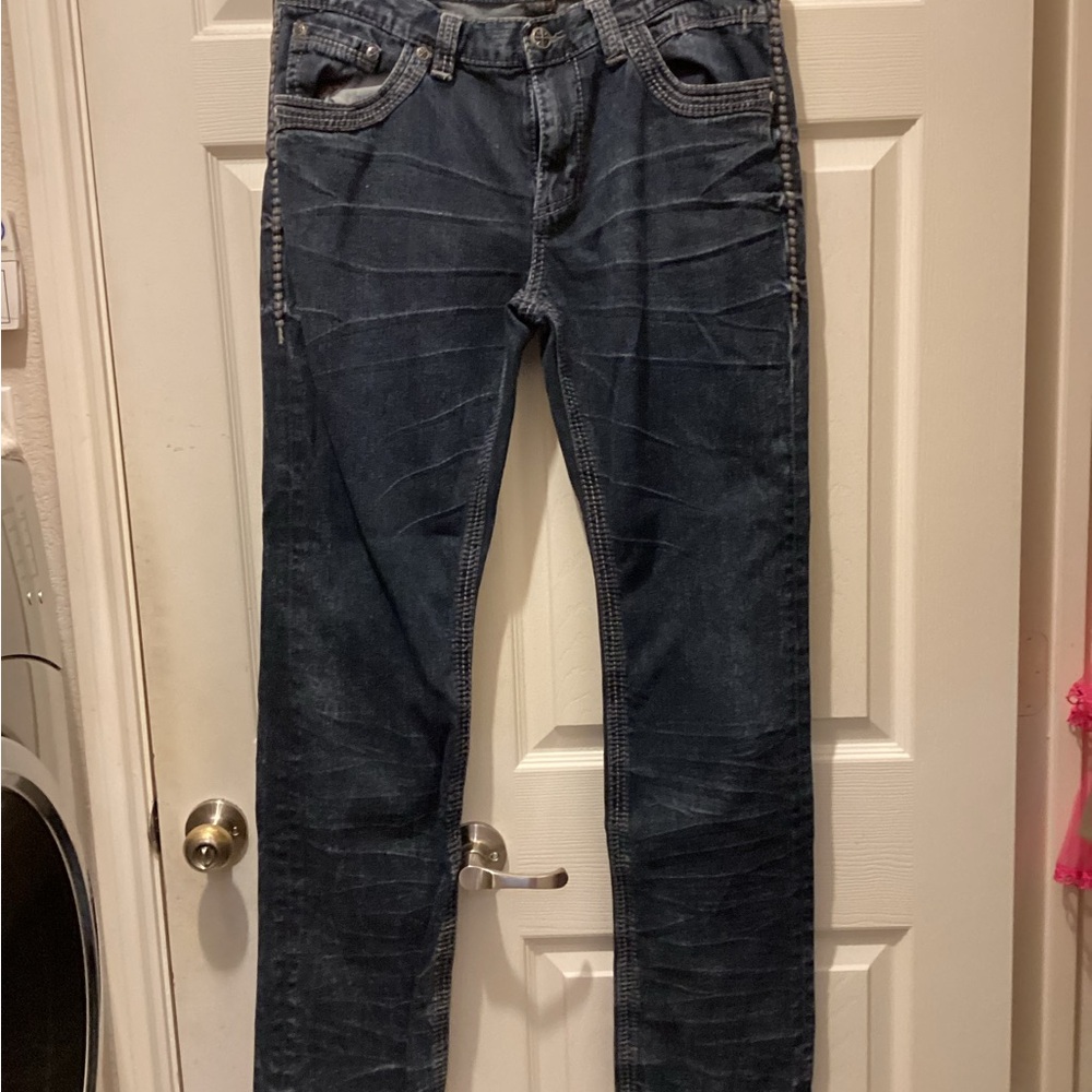 Affliction Dark Blue Y2K Jeans 34x33